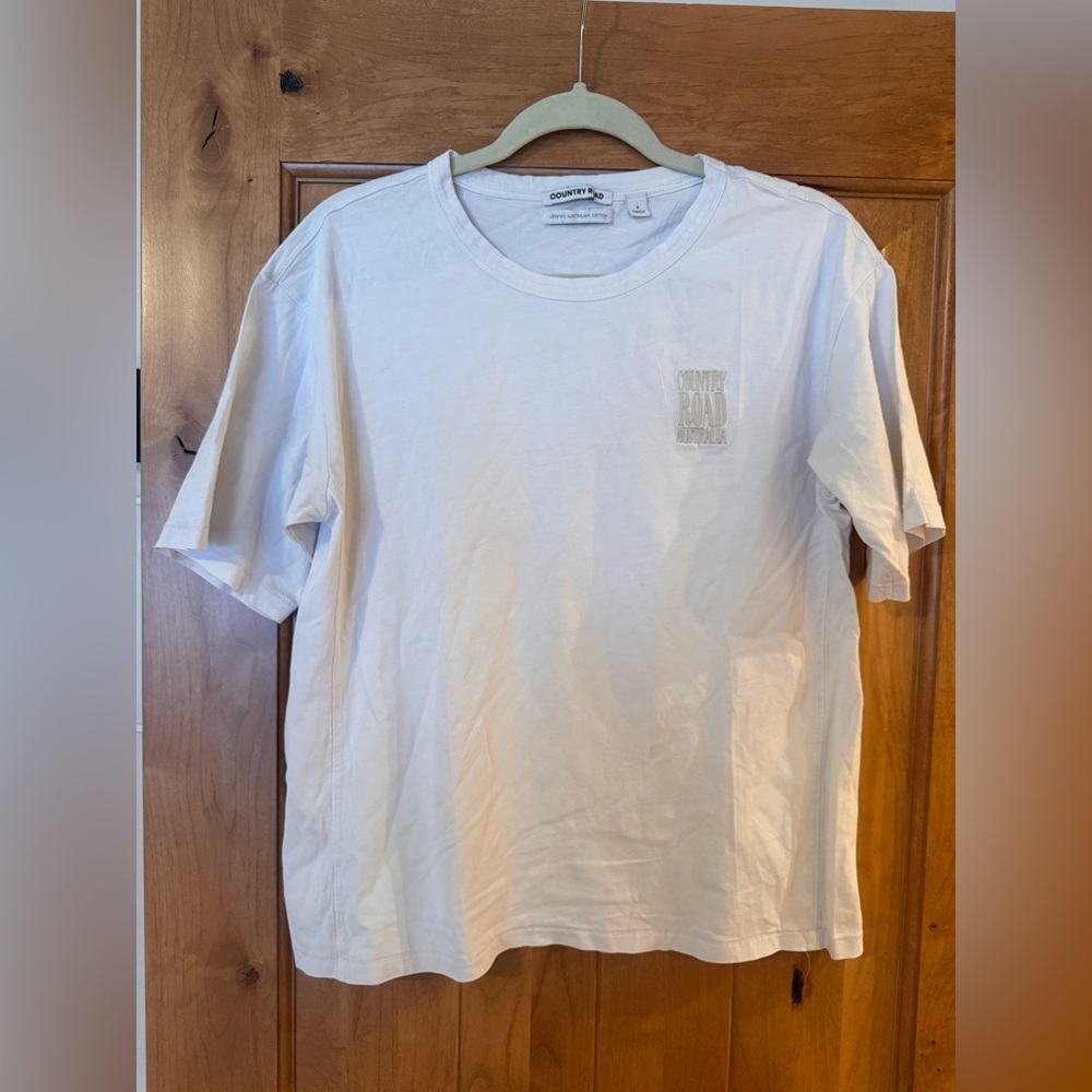 Country Road White Short Sleeve Australian Cotton Tee